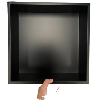 Lowes taille personnalisée 9 pouces accessoires de douche étagère Niche murale en noir étanche noir