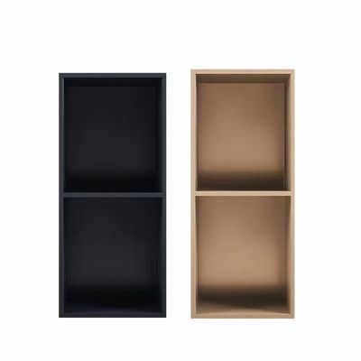 Lowes taille personnalisée 9 pouces accessoires de douche étagère Niche murale en noir étanche noir