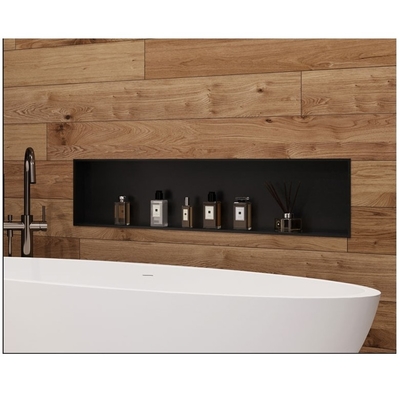 Niche de douche en acier inoxydable électroplaqué avec des matériaux de lampes à bande LED imperméables