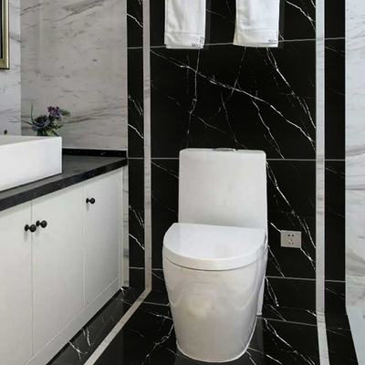 GradeAAA Carreaux de porcelaine écologique Matte noir Marbre à la recherche de l'effet de pierre naturelle