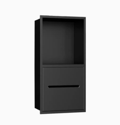 Niche murale de tissus de toilette Insert Armoires de salle de bain intégrées pour niche de douche anti-rouille