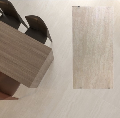 24x48 Travertin italien en pierre regarde des carreaux de porcelaine 60x120 600x1200 pour le mur intérieur