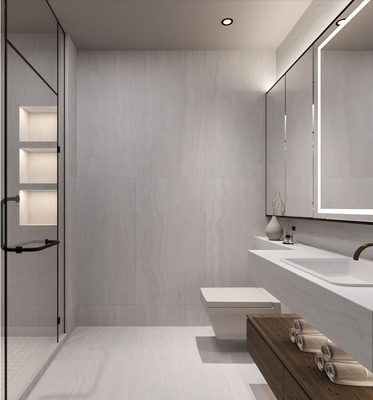 24x48 Travertin italien en pierre regarde des carreaux de porcelaine 60x120 600x1200 pour le mur intérieur