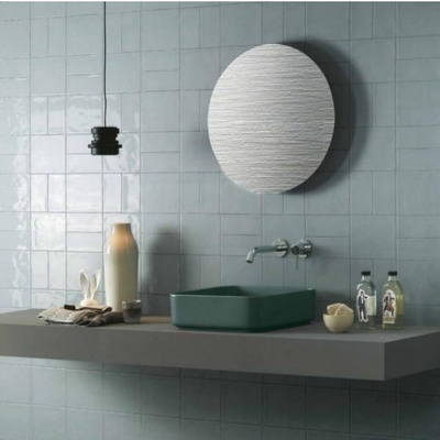 Texture rugueuse 150 x 150 mm Porcelainato Ceramique miroir de métro Carreaux de cuisine pour mur