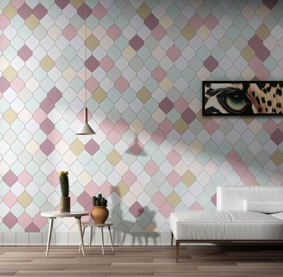 Absorption de l'eau 0,5% GradeAAA Métro Texture brillante Carreaux en verre mosaïque pour le Backsplash