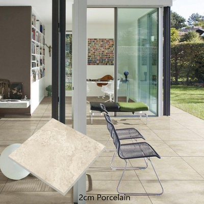 Imitation de la pierre Texturé 600*1200 Travertin argenté Look Carreaux de sol en porcelaine pour la piscine