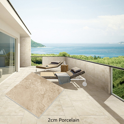 Carreaux de bord de piscine en porcelaine de style moderne avec travertin et carreaux de sol 60x60